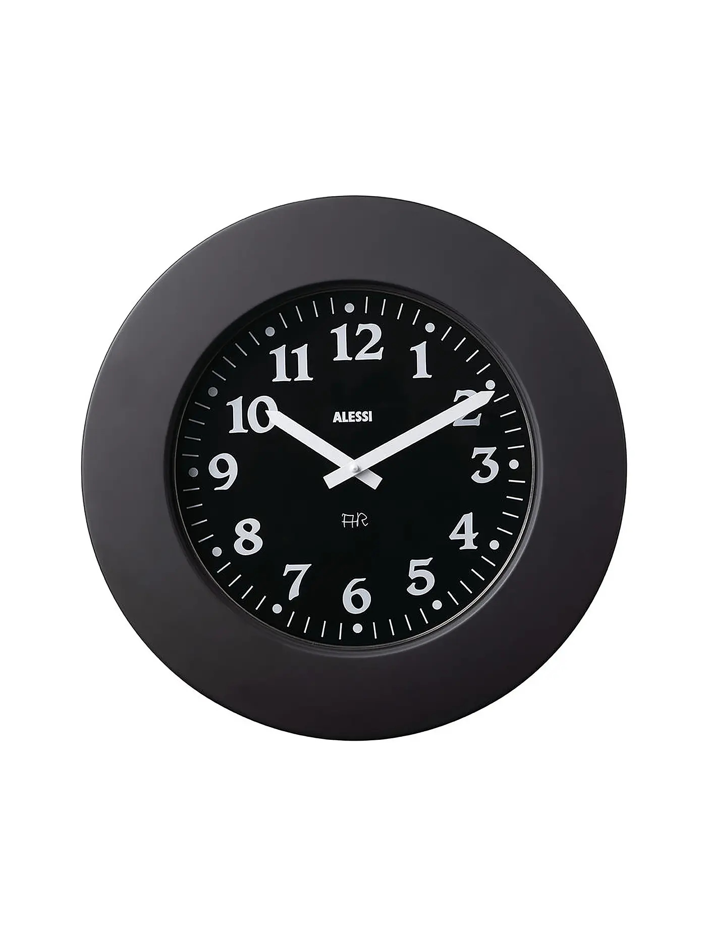 ALESSI | Wanduhr MOMENTO 40cm Schwarz | 